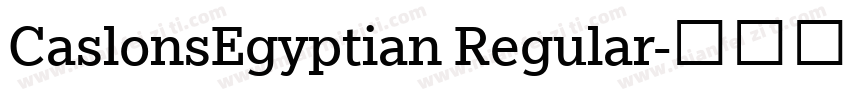 CaslonsEgyptian Regular字体转换